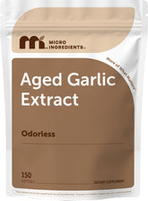 Micro Ingredients Odorless Aged Garlic Extract Softgels front view