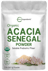 Micro Ingredients Organic Acacia Senegal Powder front view