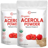 Micro Ingredients Organic Acerola Vitamin C Powder 2 Pack front view