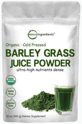 Micro Ingredients Organic Barley Grass Juice Powder front view