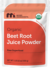 Micro Ingredients Organic Beet Root Juice Powder 454g front view