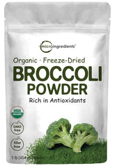 Micro Ingredients Organic Broccoli Sprout Powder 1 Pound front view