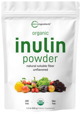 Micro Ingredients Organic Inulin Powder 1000g front view