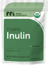 Micro Ingredients Organic Inulin Powder 500g front view