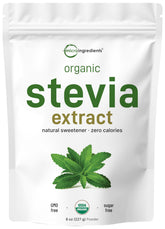 Micro Ingredients Organic Stevia Powder 227g front view