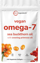 Micro Ingredients Sea Buckthorn Oil 240 Veggie Softgels front view