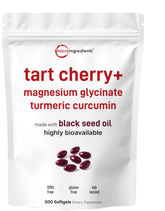 Micro Ingredients Tart Cherry+ Softgels 300 count front view