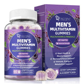 Migcopat Men's Multivitamin Gummies bottle front view, blackberry flavour