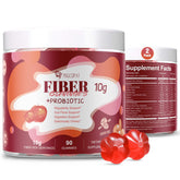 Migcopat Sugar-Free Fiber Supplement Gummies front view, apple flavour