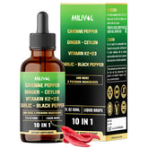 MILIVOL Cayenne Pepper Liquid Drops 60ml front view