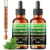 MILIVOL Wormwood Liquid Drops front view with packaging