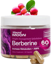 Mineral Moon Berberine Supplement Capsules 60 count front view