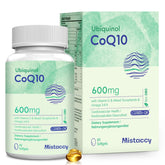 Mistaccy CoQ10 Ubiquinol 600mg softgels front view