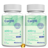 Mistaccy CoQ10 Ubiquinol 600mg softgels front view