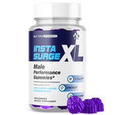 MJO Insta Surge XL Gummies bottle front view with 30 servings