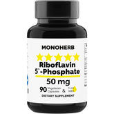 MONOHERB Riboflavin 5'-Phosphate 90 capsules front view