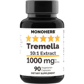 MONOHERB Tremella Mushroom Extract 1000 mg capsules front view
