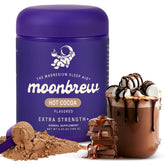 MoonBrew Magnesium Hot Cocoa Extra-Strength jar front view