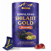 Moravax Shilajit Gummies front view with packaging