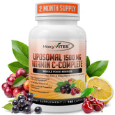 MoxyVites Liposomal Vitamin C 180 capsules front view