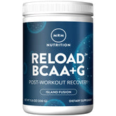 MRM BCAA Post-Workout Supplement 27g front view with island fusion flavour