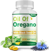 MSLOTAL Oregano Oil Softgels bottle front view