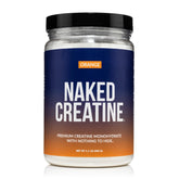NAKED Creatine Monohydrate Powder 499g front view with orange label