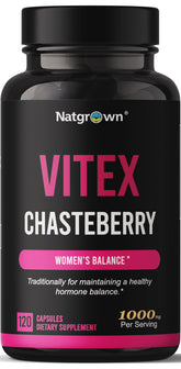 Natgrown Vitex Chasteberry Capsules front view