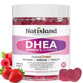 NATISLAND DHEA 25mg gummies front view in packaging
