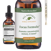 Native Remedies Focus Formula concentrated tincture front view