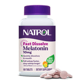 Natrol Melatonin 10mg Fast Dissolve Tablets front view