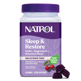 Natrol Sleep & Restore Melatonin-Free Gummies front view