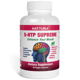Nattura 5-HTP Mood Support Supplement front view with packaging