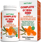 Nattura Sea Buckthorn Oil Omega 3-6-7-9 Supplement bottle front view