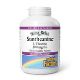 Natural Factors Chewable L-Theanine Supplement 200mg front view