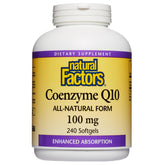 Natural Factors CoQ10 Softgels 100mg front view