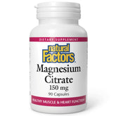 Natural Factors Magnesium Citrate Supplement 125g front view