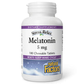 Natural Factors Melatonin 5 mg chewable tablets front view
