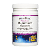 Natural Factors Nighttime Magnesium Powder front view with tropical packaging