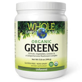 Natural Factors Organic Greens Supplement 490g front view