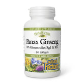 Natural Factors Panax Ginseng 64g softgel capsules front view