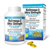 Natural Factors RxOmega-3 Fish Oil Softgels front view