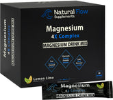 Natural Flow Magnesium Drink Mix stick pack front view