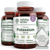 Natural Nutra Potassium Gluconate Supplement 385g front view