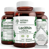 Natural Nutra Soy Lecithin Supplement 408g front view