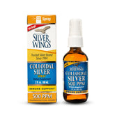 Natural Path Silver Wings Colloidal Silver 500ppm front view
