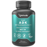 Naturalis Vegan ADKE Plus CoQ-10 50g softgel capsules front view