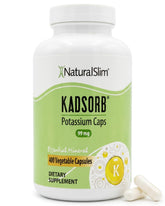 NaturalSlim Kadsorb Potassium Citrate Supplement bottle front view