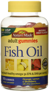Nature Made Adult Gummies Fish Oil front view packaging