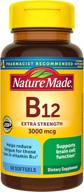 Nature Made Extra Strength Vitamin B12 3000 mcg Softgels front view
